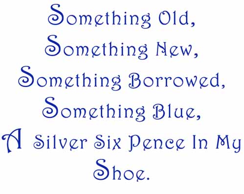 Something Blue An Old Wedding Tradition